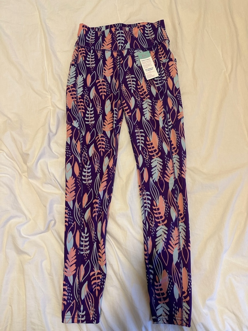 NWT Colorful Pop Fit Gym Leggings Women's Size Medium